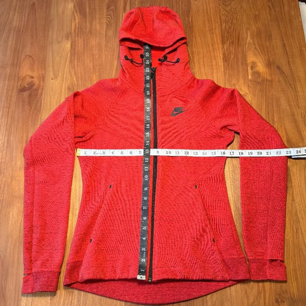 Nike Women's Running Jacket with Hood Red Heather Size S‎